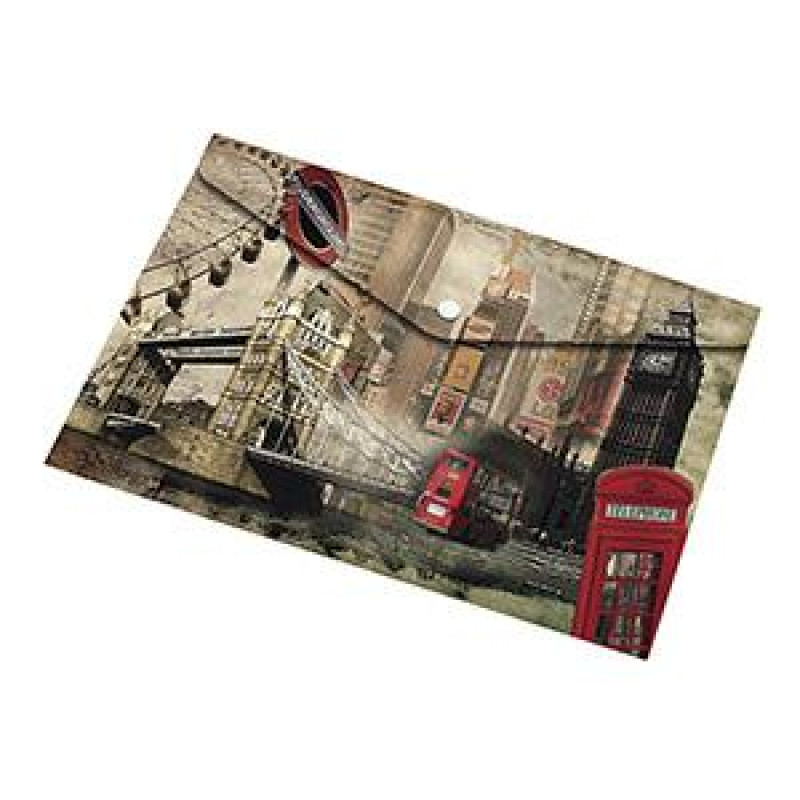 Mape ar pogu A5 LONDON, PantaPlast