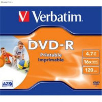 DVD-R 4,7Gb 120min x16 printable jewel kastīte