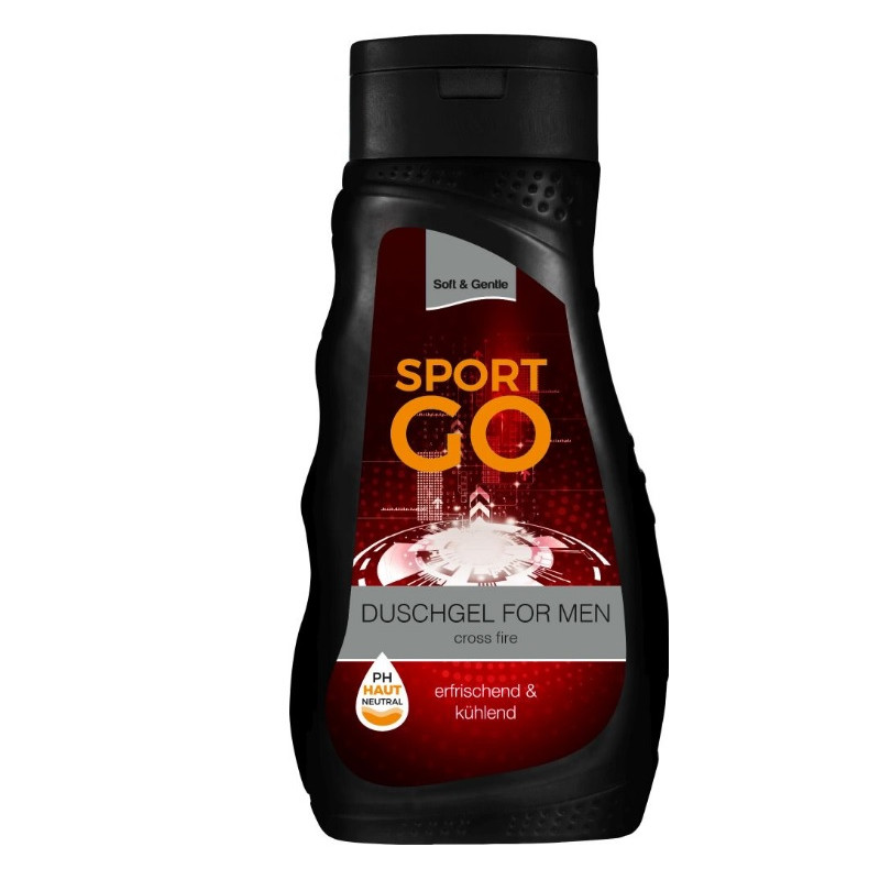 SOFT & GENTLE Dušas želeja vīriešiem SPORT GO cross fire 300ml ( Izcelsmes valsts Vācija )