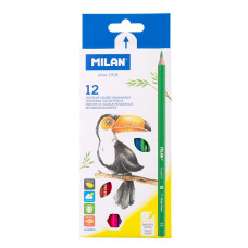 Zīmuļi krāsainie 12 krāsas Milan
