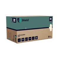 Lateksa cimdi bez pūdera GD05, natural (XL), (100gab), (10 iep./kastē)