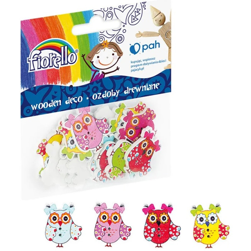 Dekors Poga PŪCE koka 20x30 mm,15 gab.