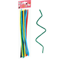 Pūkainas stieples 30 cm asorti 25 gab.Fandy