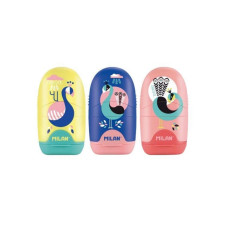 Zīmuļu asināmais PEACOCK ar dzēšgumiju