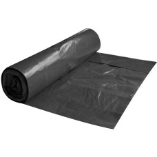 Atkritumu maisi 60L, 64x84cm, melni, 10mikr, HDPE, MULTIPACK, 20gab/rul, 25rul/kastē