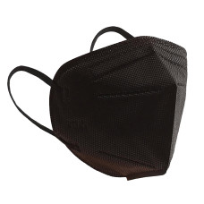 Filtrējoša pusmaska  5-slāņu FFP2 Melna/15,8x10,8 cm/20 gab iepakojumā