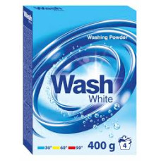 WASH veļas pulveris WHITE 400gr