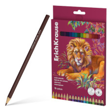 Zīmuļi krāsainie 18 krāsas, trīsstūrveida, Safari, ErichKrause