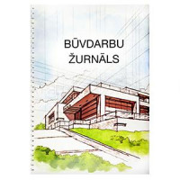 Būvdarbu žurnāls A4, spirālē, 100lpp.