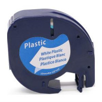 Marķ lente DYMO LetraTag 12mmx4m,melns/balts,