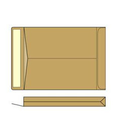 Aploksne-pakas B4 HK 250X353X38mm brūna krāsa 10 gab./iepak.