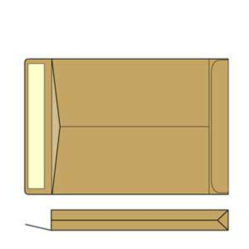 Aploksne-pakas B4 HK 250X353X38mm brūna krāsa 10 gab./iepak.