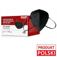 Sejas maska FFP2 melna AD-2022 EN 149:2001+A1:2009