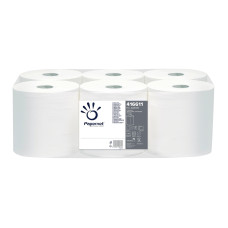 Roku dvielis STANDARD WHITE, rullis, 1-slāņa, 750 loksnes (36,5x20cm), 274m, ø 20cm,21g/m2