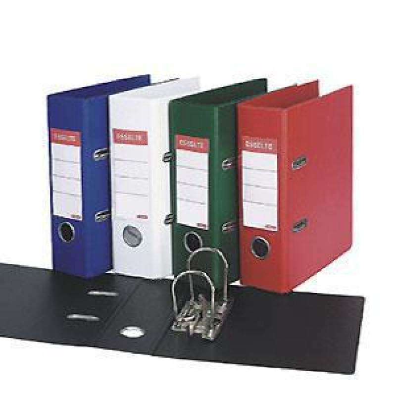 Mape-reģistrs A5/75mm, ESSELTE VIVIDA No.1,ˇbalta