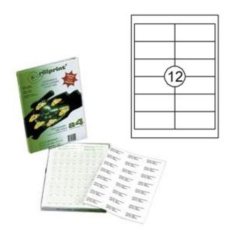 Uzlīmes Rillprint 97x42.3mm 100 loksnes A4