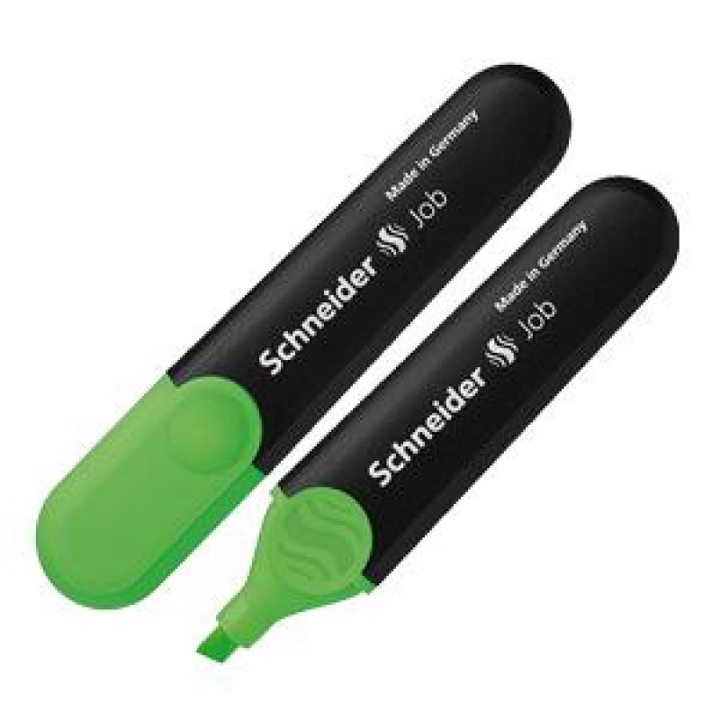 Teksta marķieris SCHNEIDER JOB, zaļš