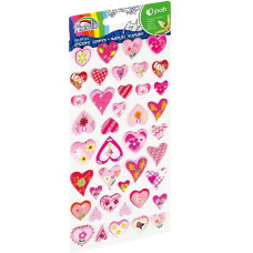 Pašlīmējošas sirsniņas ar ziediem 41gab. GR-NP151