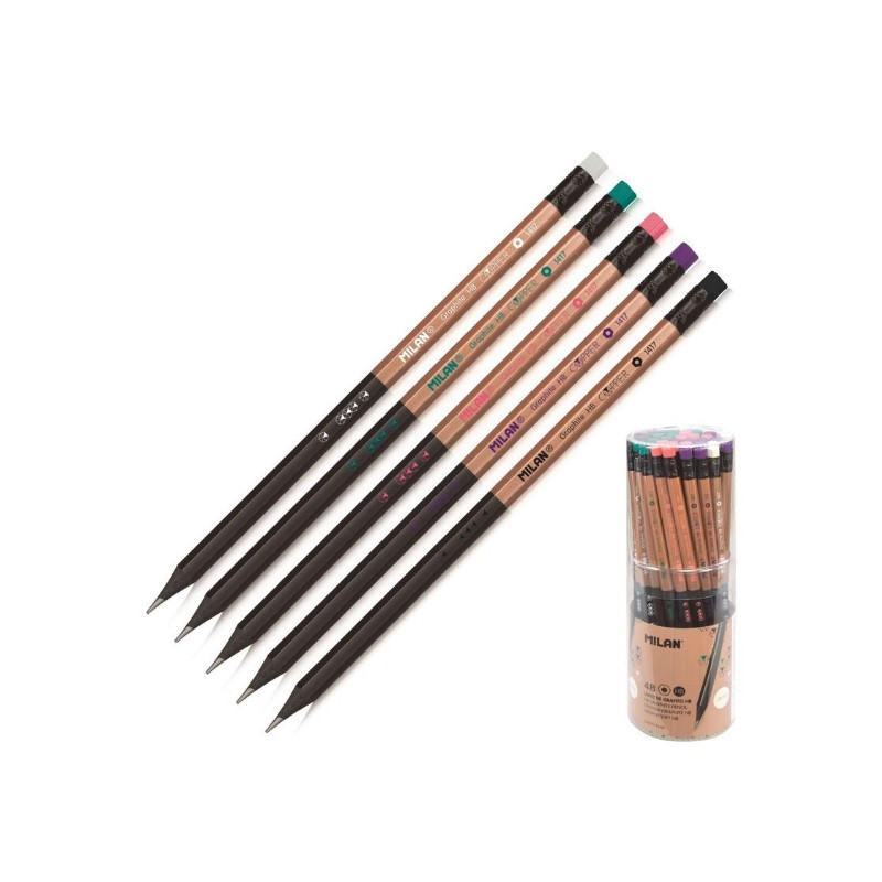 Zīmulis ar dzēšgumiju HB COPPER, Milan