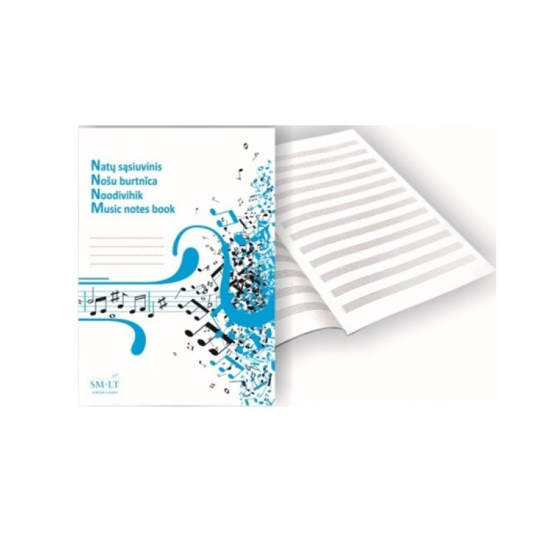 Nošu burtnīca A4, 12 lapas, SMLT