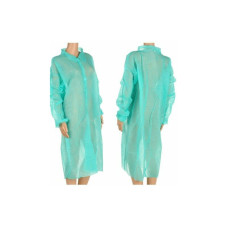 Apmeklētāju halāts, polipropilēna, balts, aizdare līplente, 25gr, izm. XXL