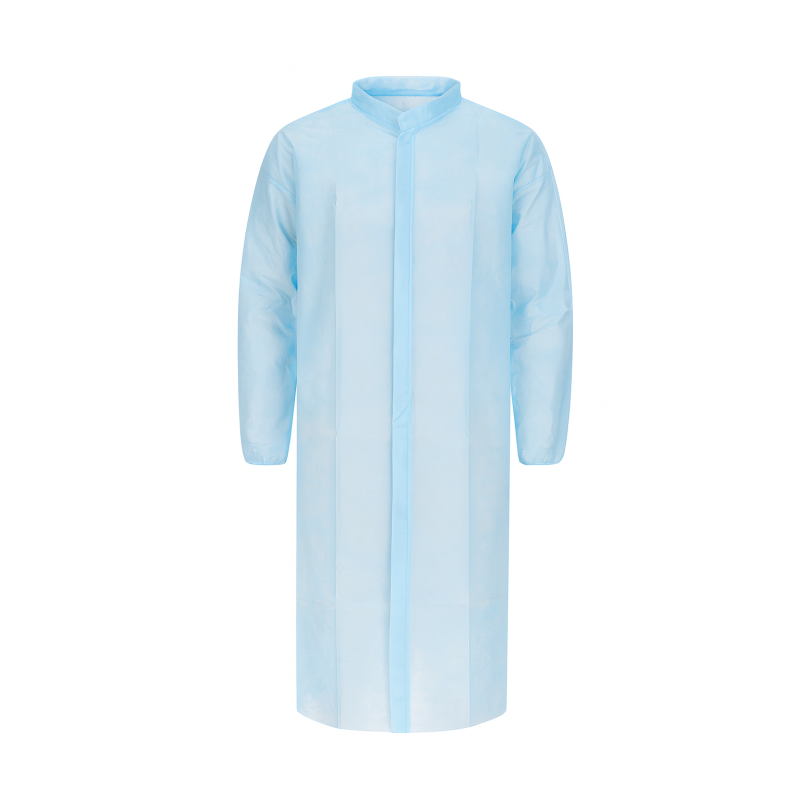 Halāts PP, ar Velcro, 110x130cm,  zils, 30gsm, XL, (100gab/kaste)(1gab)