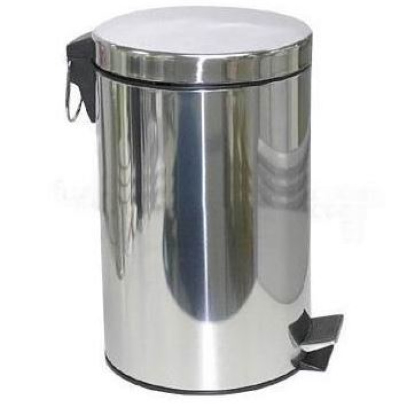 Atkritumu spainis ar pedāli 5L (metāla)