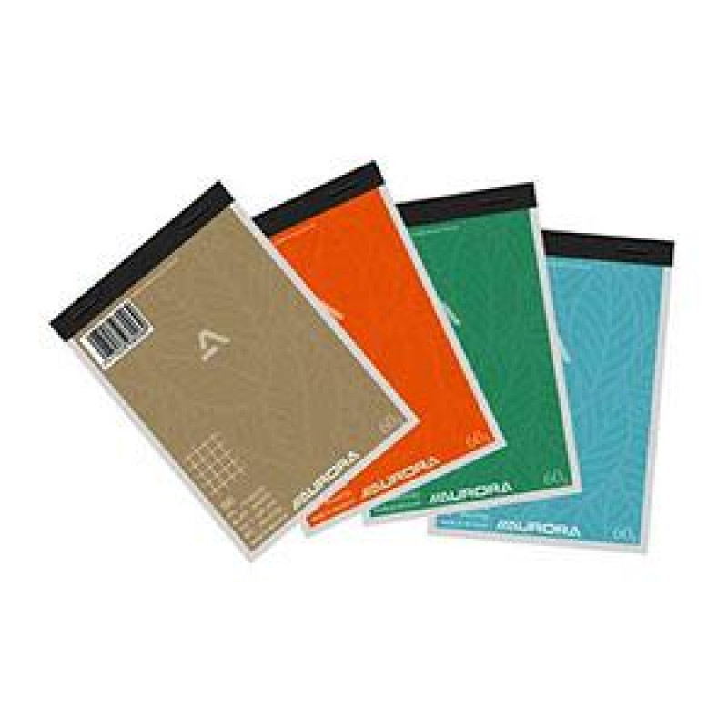 Bloknots A6/100 rūtiņu, papīra vāks Aurora