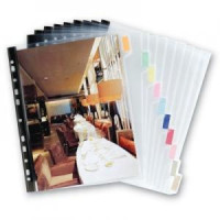 Sadalītājs dokumentiem A4, 1-10 ar indeksiem,