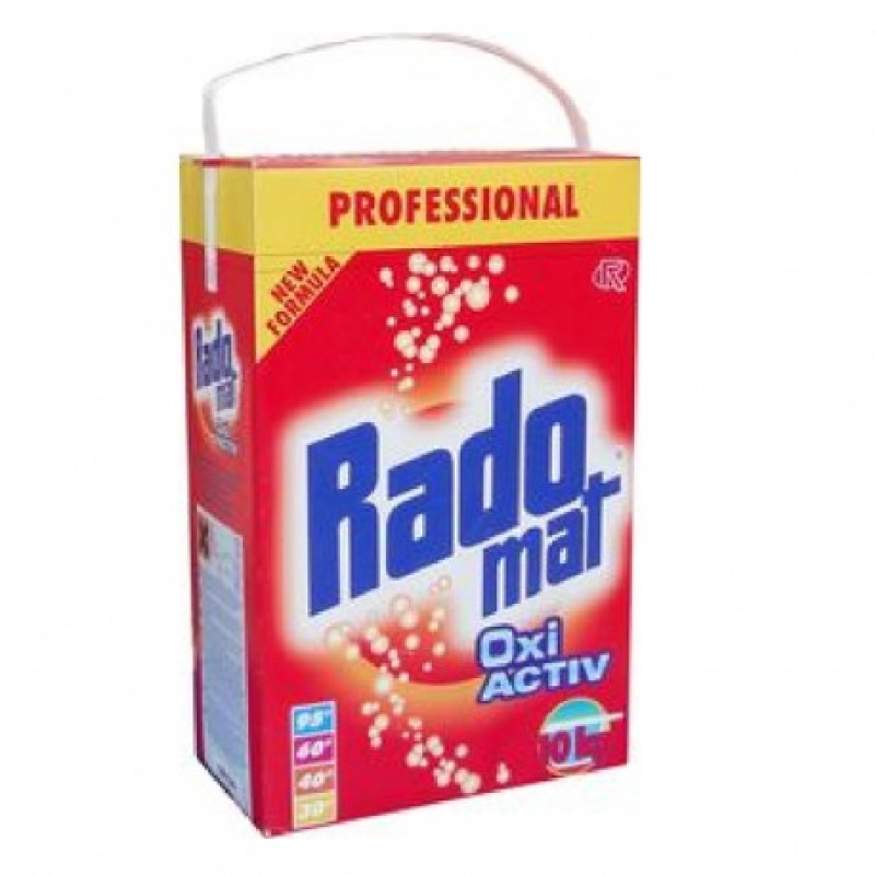 Veļas mazgāšanas līdzeklis RADOMAT, 10kg  (94 mazg. reizēm)