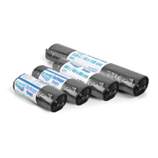 Atkritumu maisi 30L, 50x70cm, melni, 30 mikr, LDPE, FEVEX, 25gab/rul, 30rul/kastē