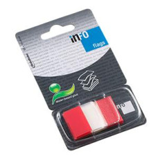 *Indeksi INFO 25x43mm sarkani,50 gab.