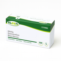 Nitrila cimdi KLEEN bez pūdera, zili, (200gab) S