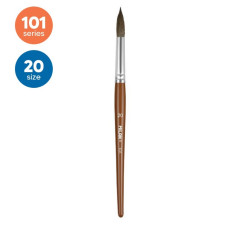 Otiņa 101 Nr.20 apaļa, kazas spalva + sintētiskie sari, MILAN