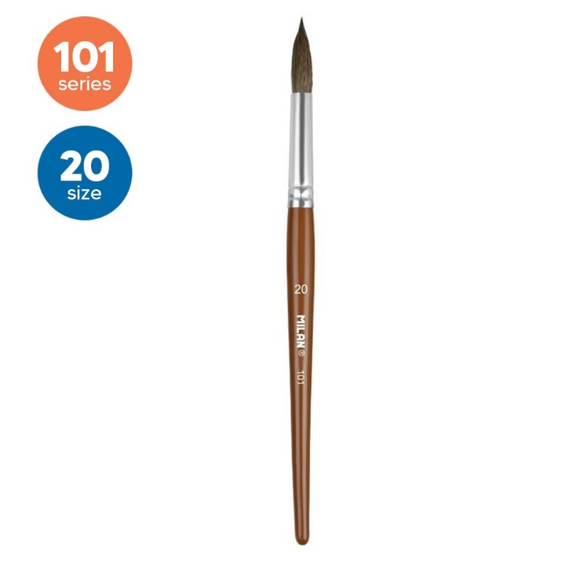 Otiņa 101 Nr.20 apaļa, kazas spalva + sintētiskie sari, MILAN