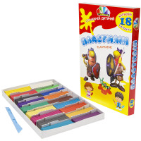 Plastilīns 18 krāsas 360 gr. ZPG