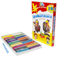 Plastilīns 18 krāsas 360 gr. ZPG