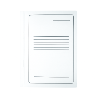 Mape dokumentiem A4 balta, bez mehānisma, SMLT