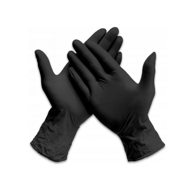 Nitrila cimdi, "Medasept", melni, (XL), 100gab iepakojumā, (10iep/kaste)