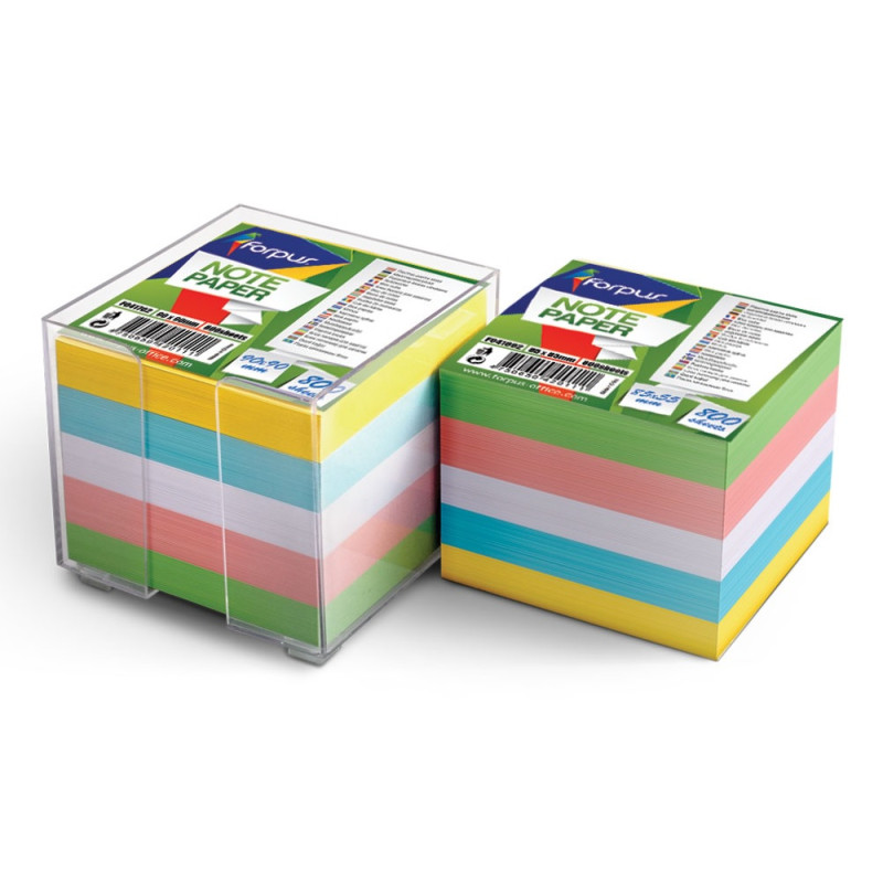 Papīrs piezīmēm FORPUS 8.5x8.5 (krāsains) 800lpp.