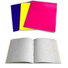 Klade A5/96 lapas rūtiņu VARAVĪKSNE, laminēts vāks