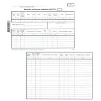 Materiālu noliktavas uzskaites kartīte, A5DK, 10