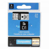 Marķ.lente DYMO D1,9mmx7m,melns/caurspīdīgs,