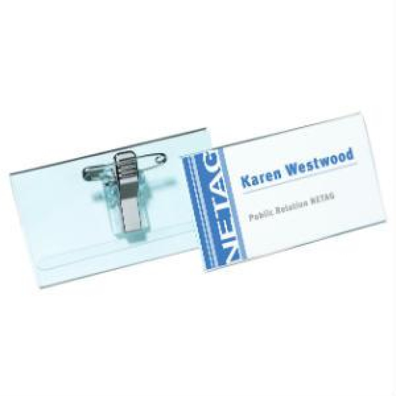 *Personas karte 40x75mm ar saspraudi un klipsi