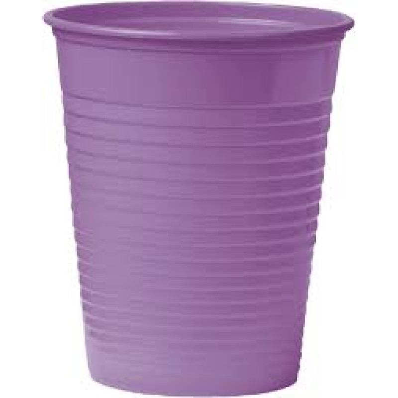 Plastmasas glāzītes, violetas, tilpums 180ml, N100