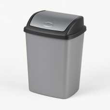 +Atkritumu tvertne 25L, Dominik, sudraba krāsā (jauns kods VR351003)