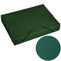 Mape ar gumiju A4, 60mm briliant zaļa DE