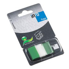 *Indeksi INFO 25x43mm zaļi, 50 gab.