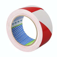 Brīdinājuma līmlente sarkana-balta 50mmx33m PVC