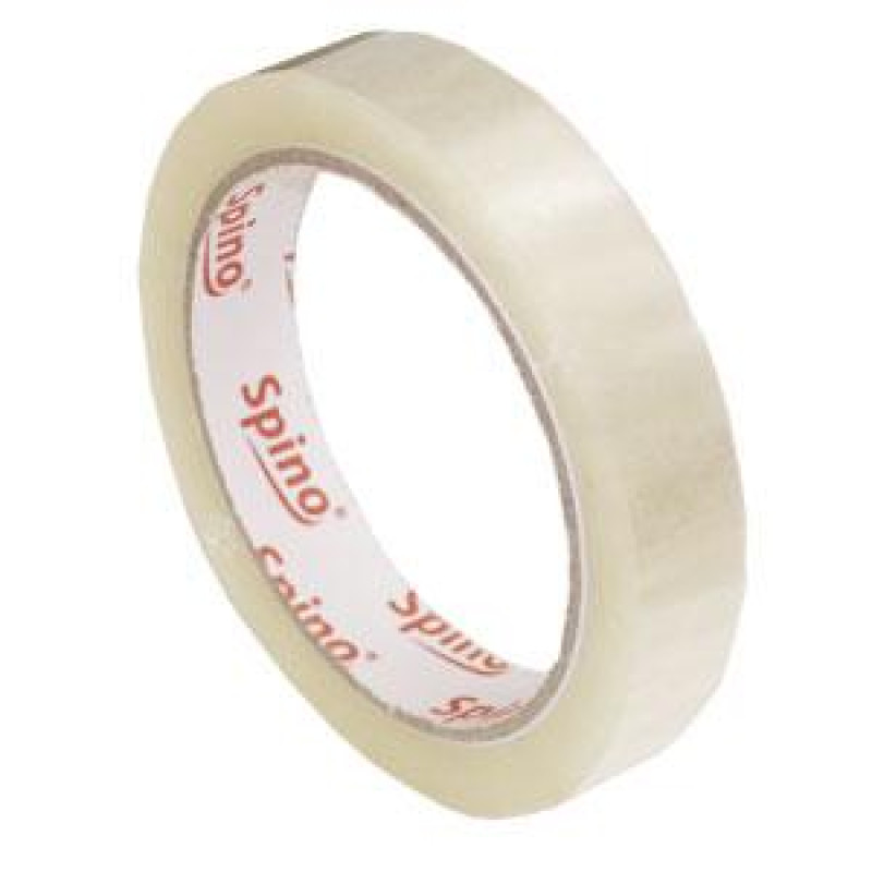 Līmlente iepakošanas, PP, SPINO 18mmx66m caurpīdīga